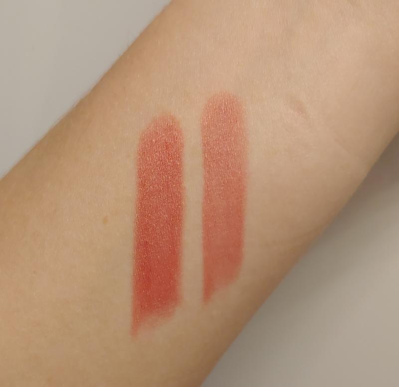 Links: 1x aufgetragen Rechts: 2x aufgetragen