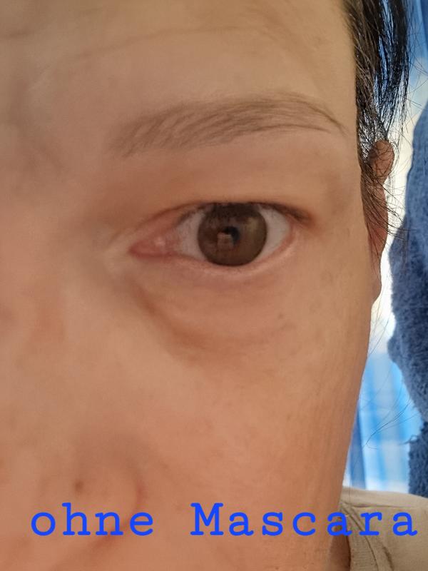 meine Wimpern ohne Mascara