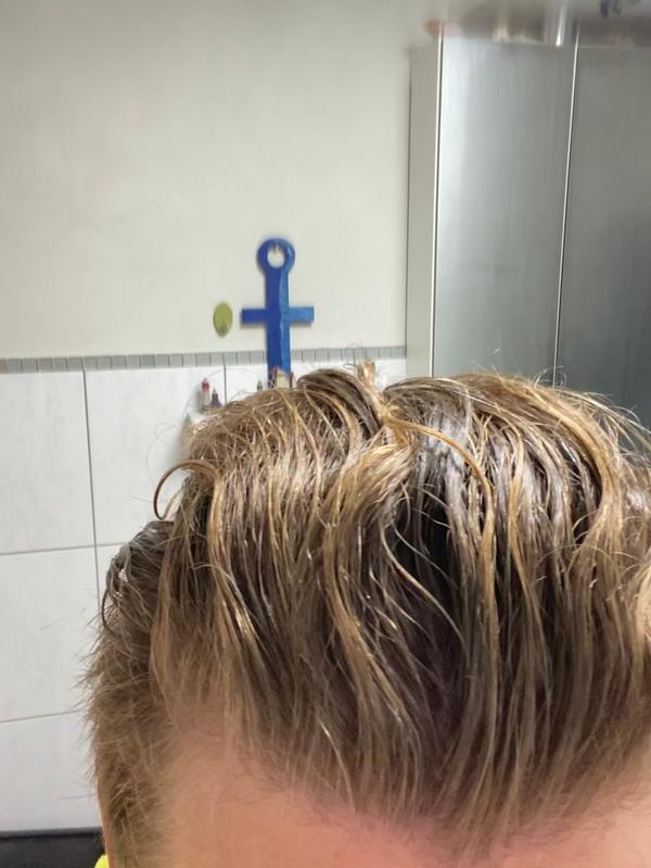 Nach dem Haarewaschen