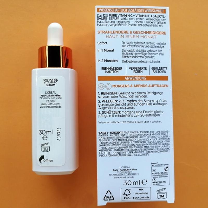 [Werbung] L’ORÉAL Paris Revitalift Clinical Pures 12 % Vitamin C + Vitamin E + Salicylsäure Serum