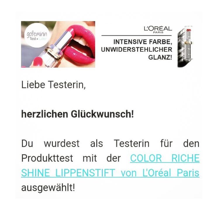 Gewinnbenachrichtigung *-*