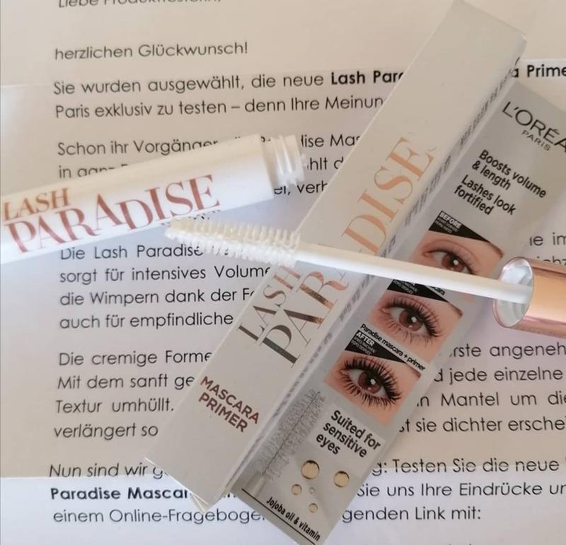 Schöne und lange Wimpern mit Lash Paradise Mascara Primer