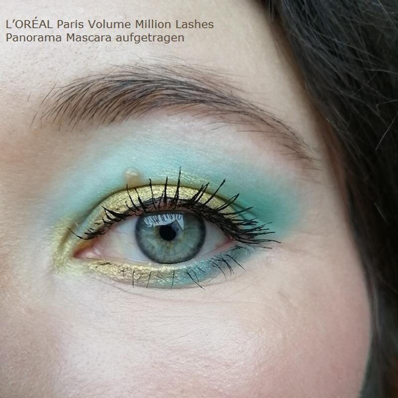 [Werbung] L’ORÉAL Paris Volume Million Lashes Panorama Mascara aufgetragen
