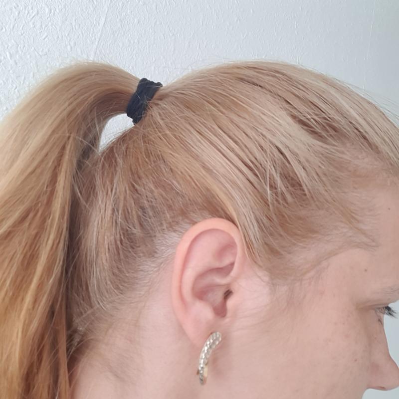 Nach dem Färben der Haare.