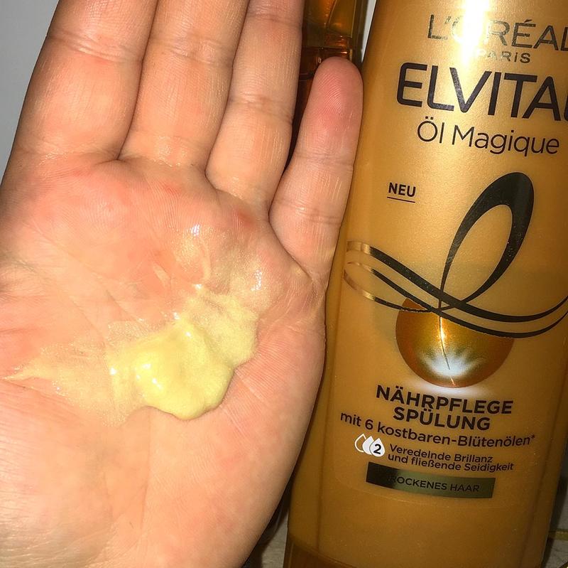 Für den Flow sorgen die shimmer Partikel in der Spülung