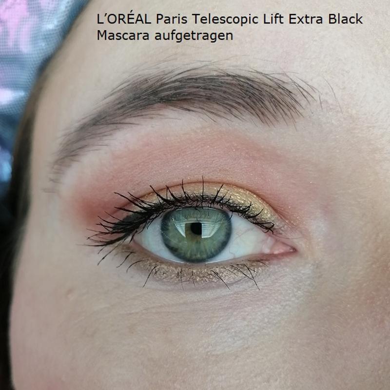 [Werbung] L’ORÉAL Paris Telescopic Lift Extra Black Mascara Tragefoto Nighttime-Look