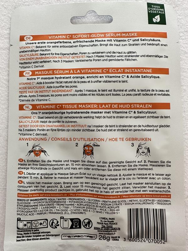 Verpackung rückseite