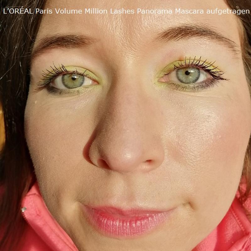 [Werbung] L’ORÉAL Paris Volume Million Lashes Panorama Mascara aufgetragen