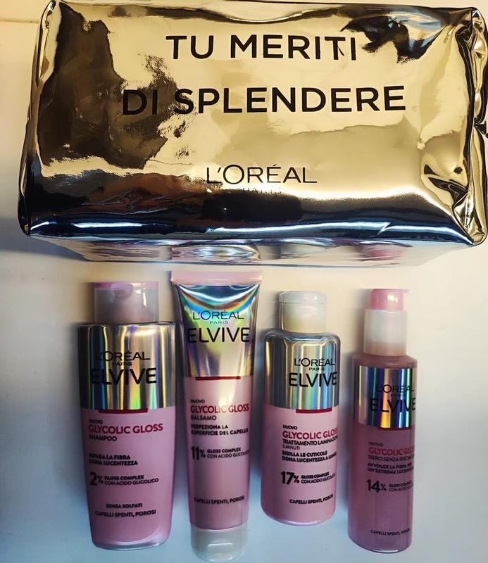 La mia pochette L'Oréal Elvive Gloss Glycolic