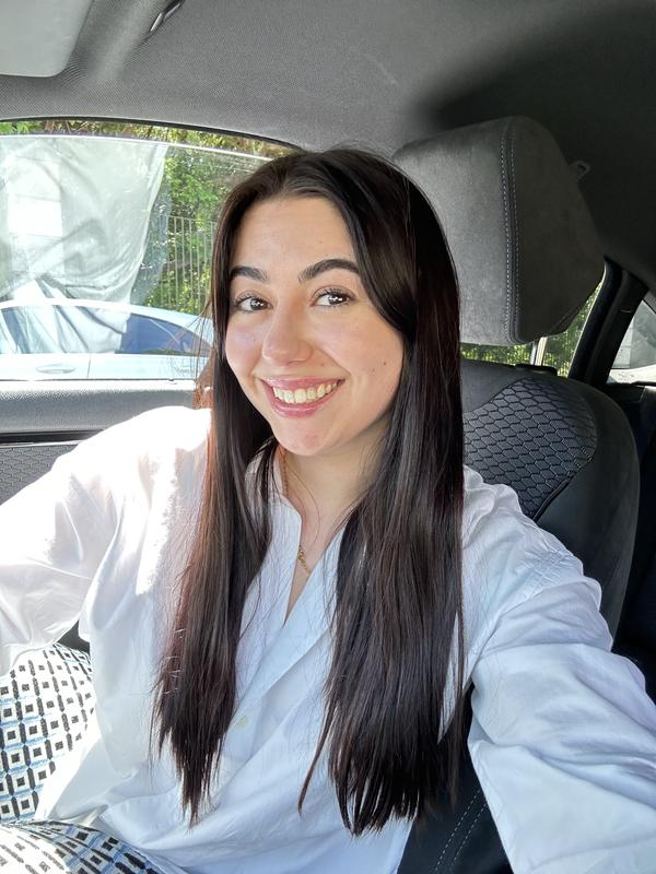 O cabelo ficou super brilhante!