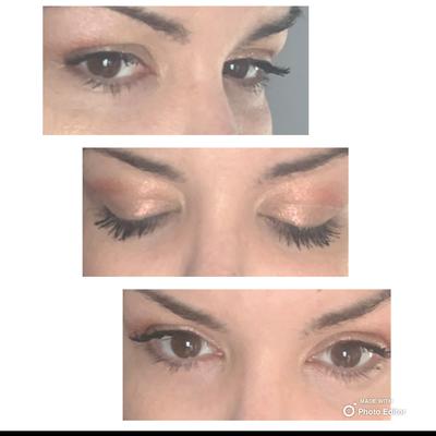 Paradise mascara is beautiful on my eyes.