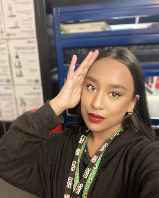 Foundation on skin