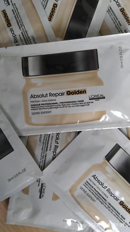 Mascarilla para pelo rubio.