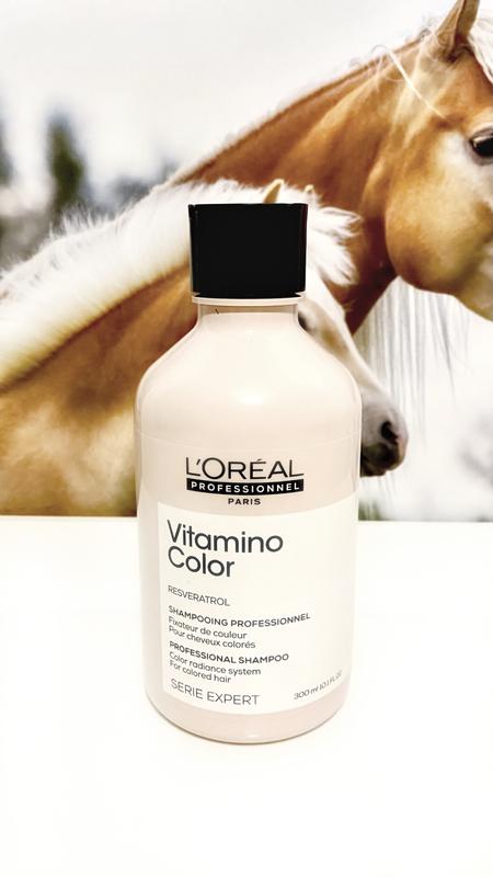 Mi champú y una imagen que me representa: los caballos, cuyos cuidados deterioran mucho nuestra piel y cabello. Producto ideal para mí.