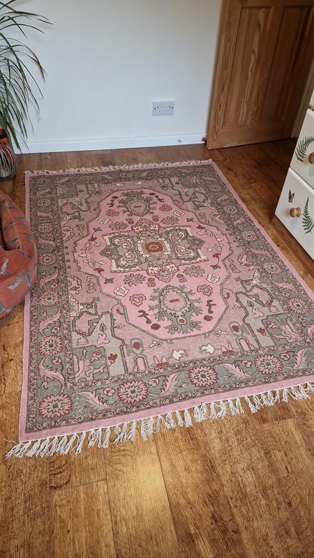 Tappeto vintage in cotone, floris multicolore La Redoute Interieurs