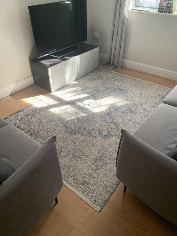 Distressed traditional vintage rug, grey, So'home La Redoute