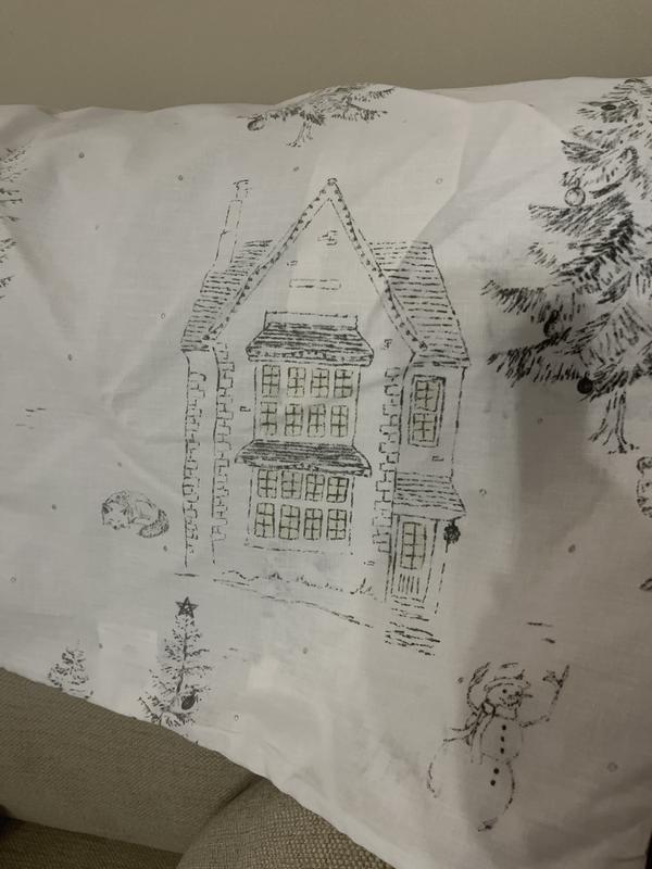 Midwinter toile cotton mix duvet cover and pillowcase set, white, Furn ...