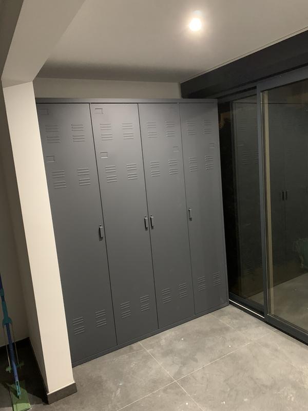Armoire 4 portes en m?�tal acier, hiba La Redoute Interieurs | La Redoute