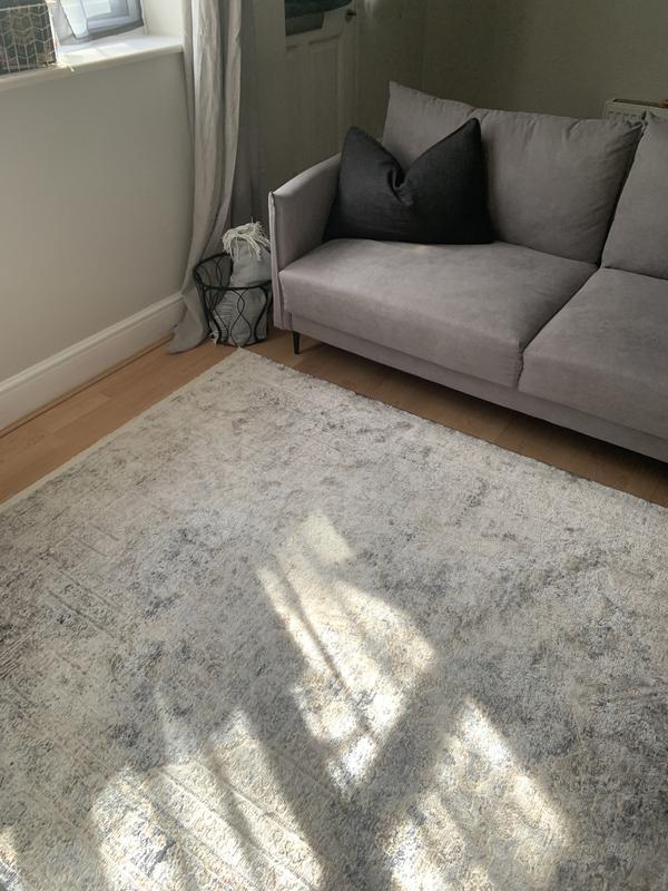 Distressed traditional vintage rug, grey, So'home La Redoute