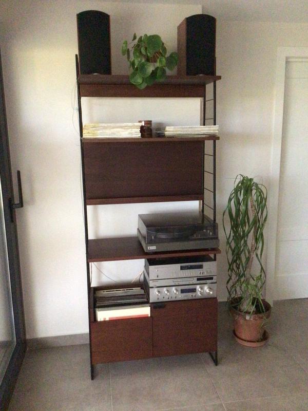 Mueble para tv/hifi vintage, nogal y mimbre, dalqui difuminado La Redoute  Interieurs