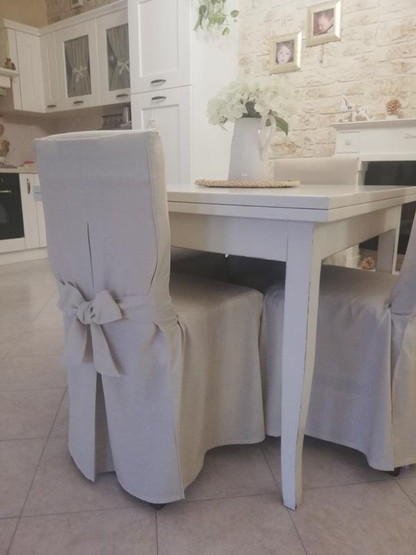 Uzitec Set di 6 fodere protettive in plastica trasparente per sedie da pranzo, per proteggere la sedia della cucina, in PVC resistente con lacci bianchi, rimovibili e riutilizzabili