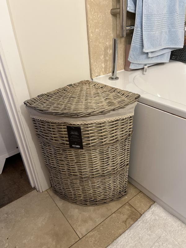 Tall corner laundry deals basket