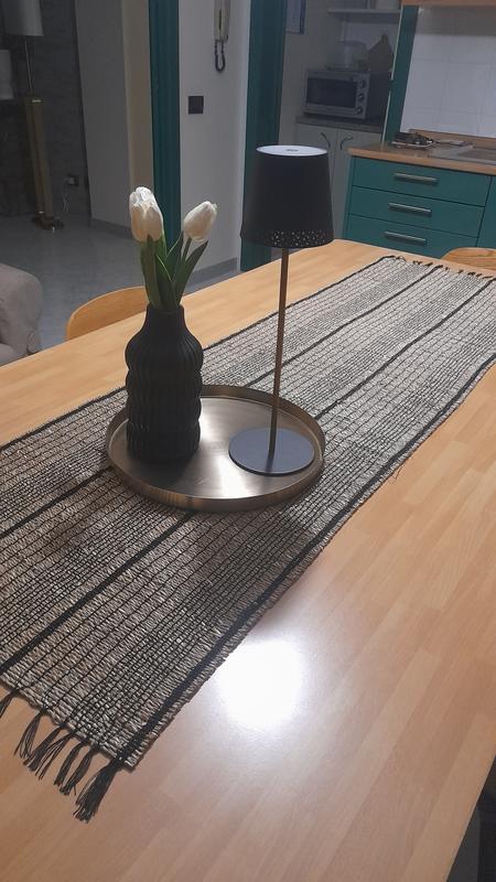 Runner Da Tavolo In Bambù Giapponese 40x100 Cm - Stuoia Per Tè Naturale Intrecciata A Mano - Tovaglietta Antiscivolo Lavabile