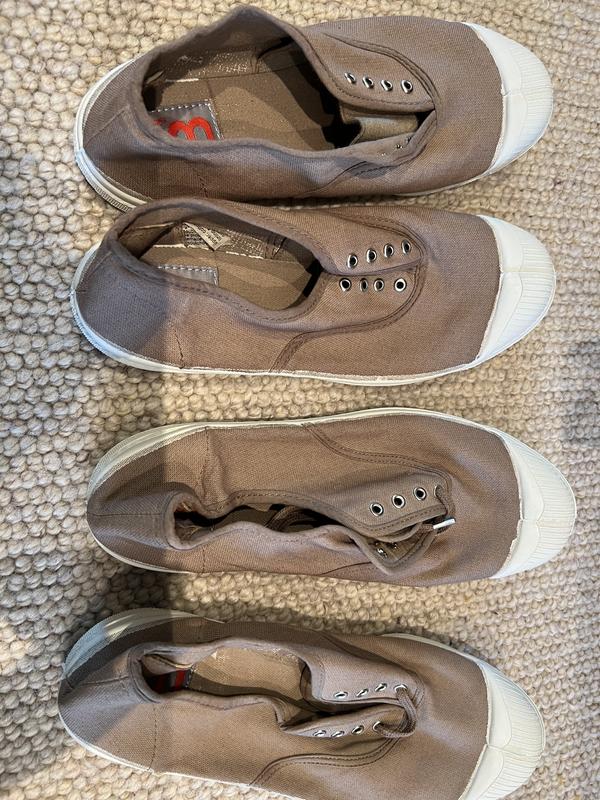 Elly canvas trainers beige Bensimon La Redoute