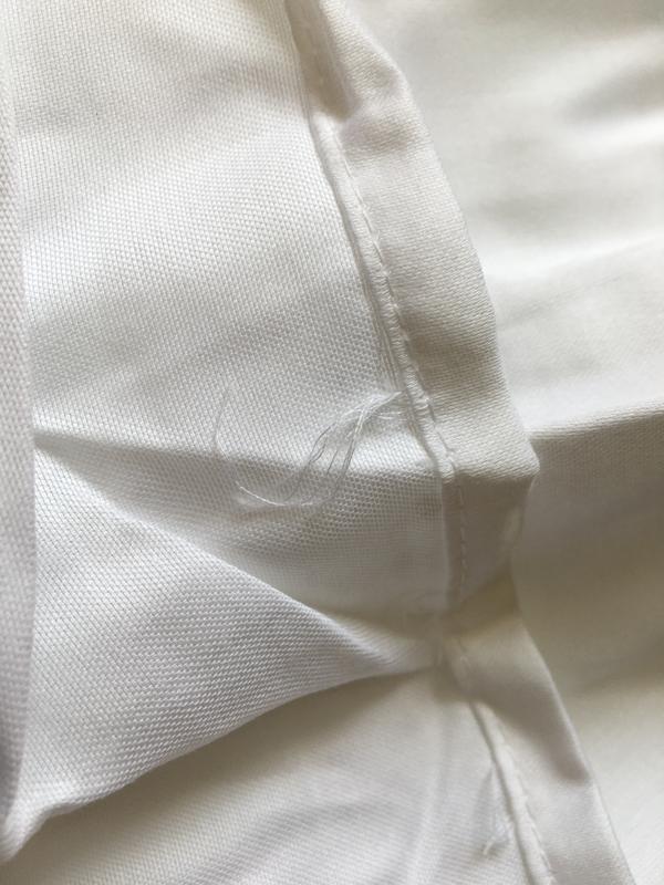 Cotton satin plain 300 thread count fitted sheet La Redoute Interieurs ...