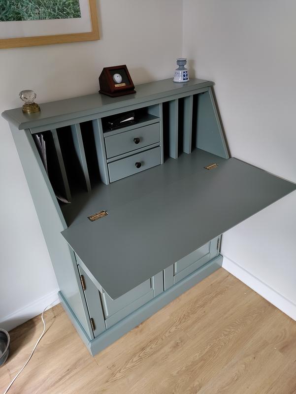 Reviews Betta secretary desk with folding top and storage