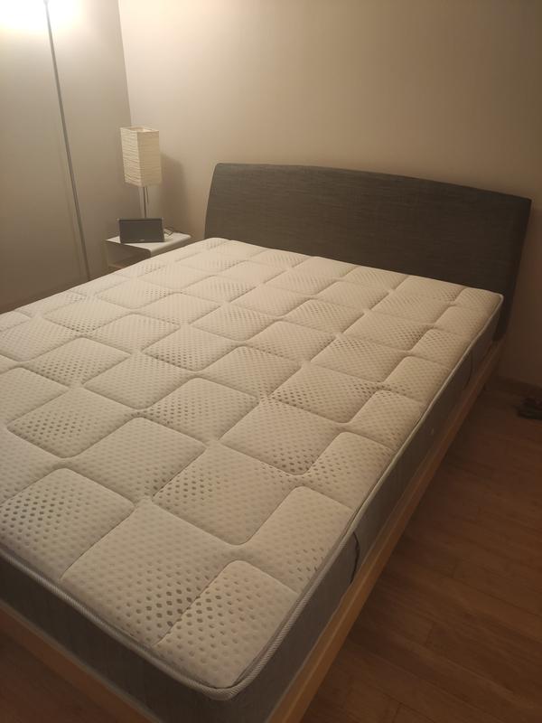 Matelas 640 ressorts ensachés ferme 3 zones h24cm Couleur blanc/gris La  Redoute Interieurs - Best