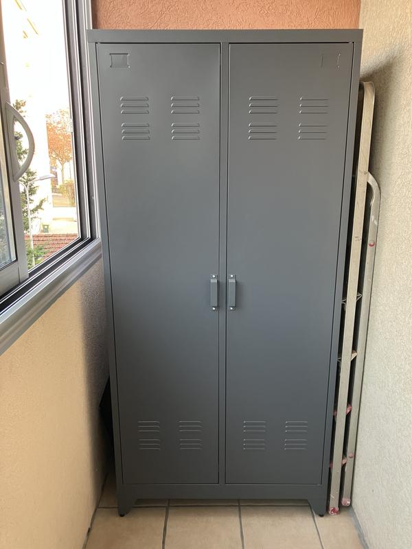 Armoire 2 portes en métal, hiba La Redoute Interieurs La Redoute
