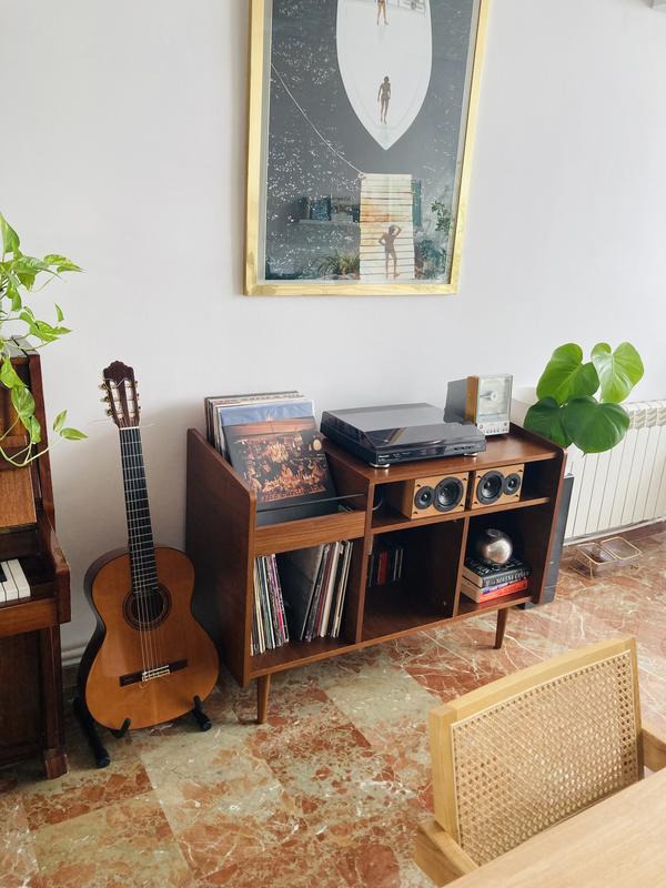 Mueble vintage ronda para discos difuminado La Redoute Interieurs