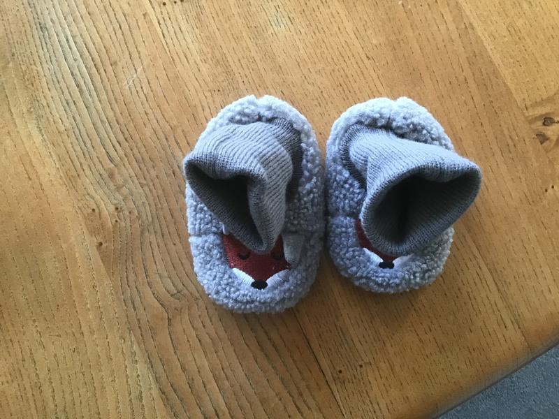 Kids' recycled fox slipper socks, grey, La Redoute Collections | La Redoute