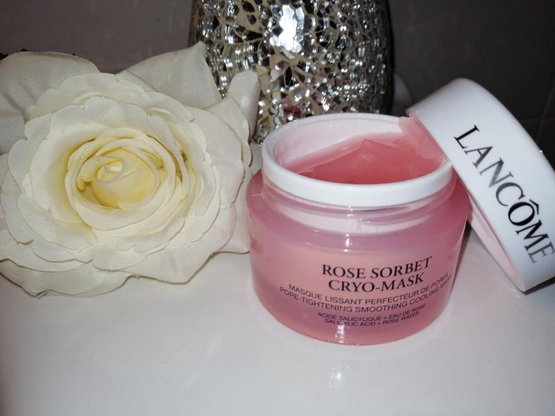 Lancôme Rose Sorbet Cryo-Mask maschera di 5 minuti per una pelle