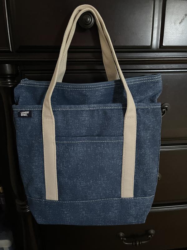 Solid Color Open Top Tote Bag | Lands' End Business Uniforms