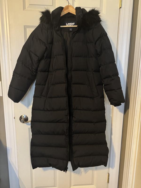 美品！Lands' End フード付きダウンロングコート Women's Max 600 Down Long Maxi Coat | Lands' End