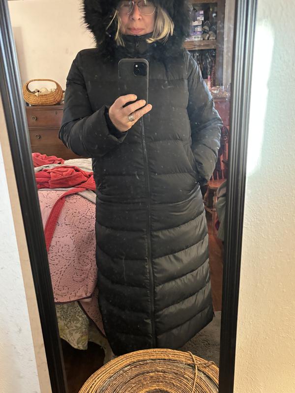 Women's Winter Maxi Long Down Coat with Hood | Lands' End Business Uniforms