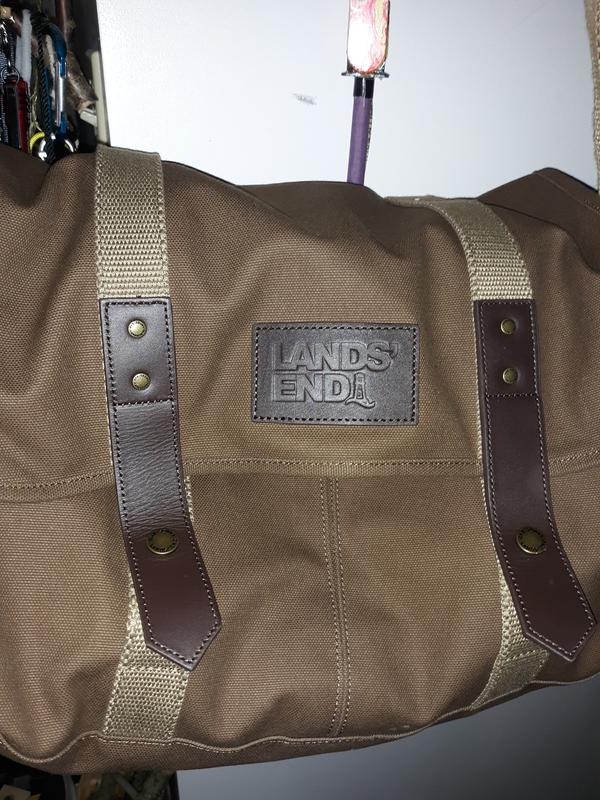 Lands' End Waxed Canvas Messenger Bag  Canvas messenger bag, Bags, Waxed  canvas bag