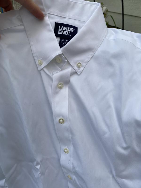 AOLIWEN Boy's Solid Long Sleeve Dress Shirt School Uniform Button