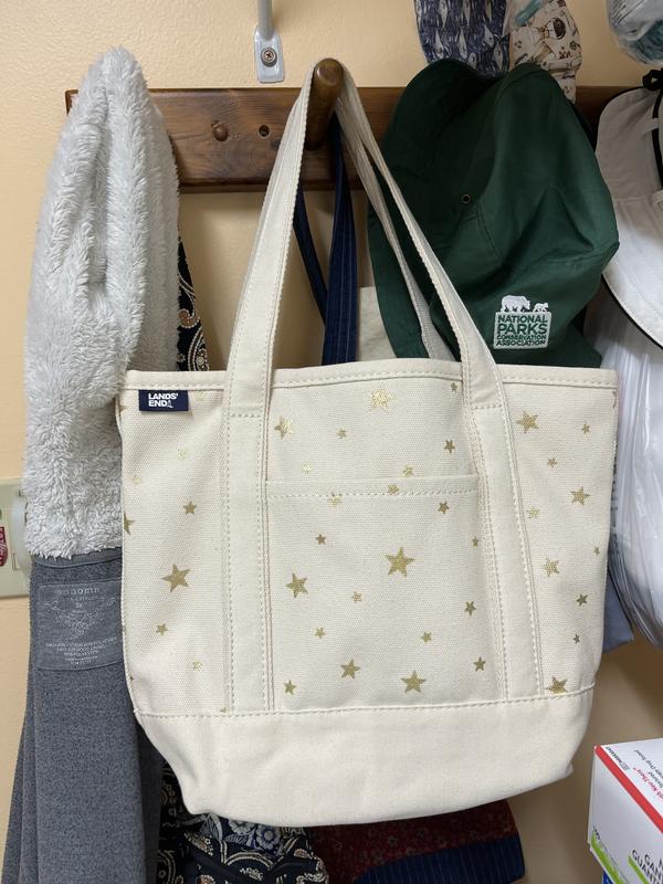 Medium Print 5 Pocket Open Top Canvas Tote Bag | Lands' End
