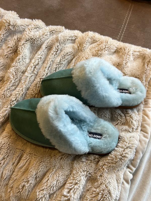 Lands end 2025 sheepskin slippers