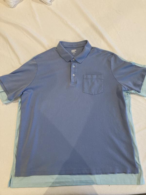 Men's Short Sleeve Super Soft Supima Polo Shirt with Pocket Lands' End