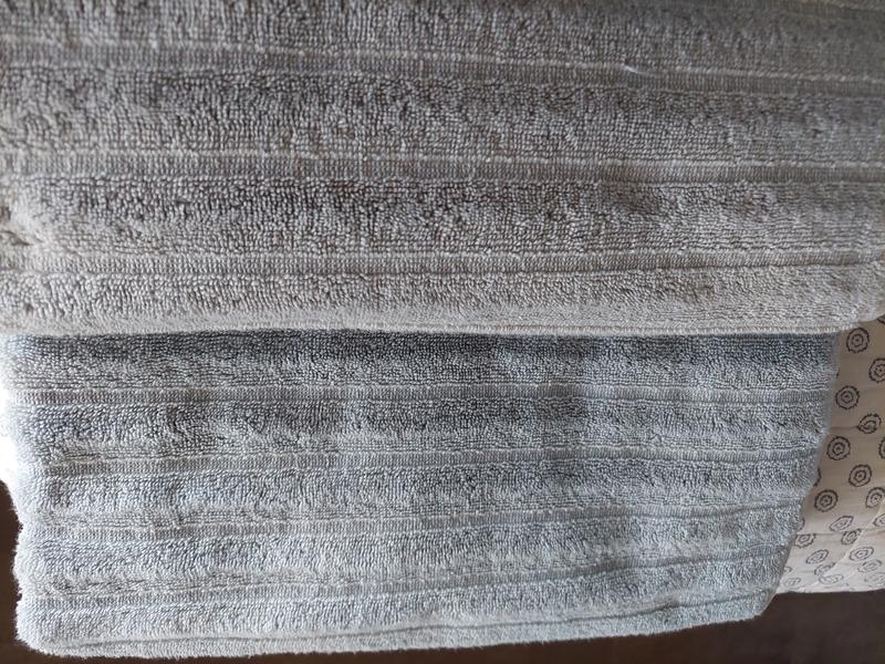 Lands' End Organic Cotton Rib 2-Piece Bath Towel, Hand Towel or