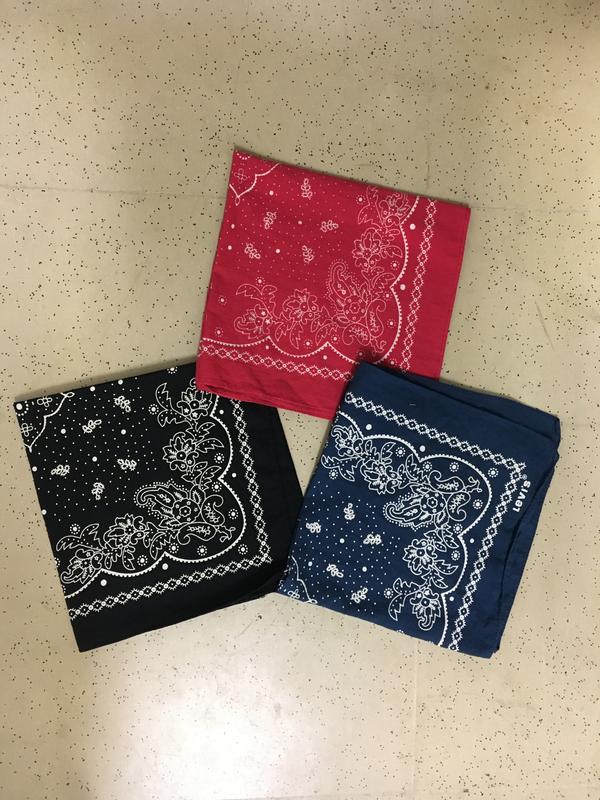 Levi’s Brand Bandanas (3 colors)