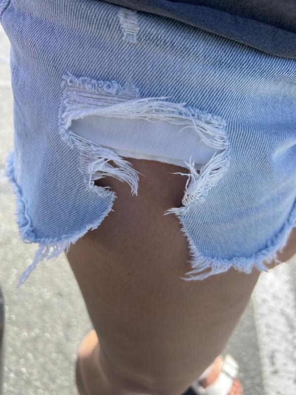 ripped shorts