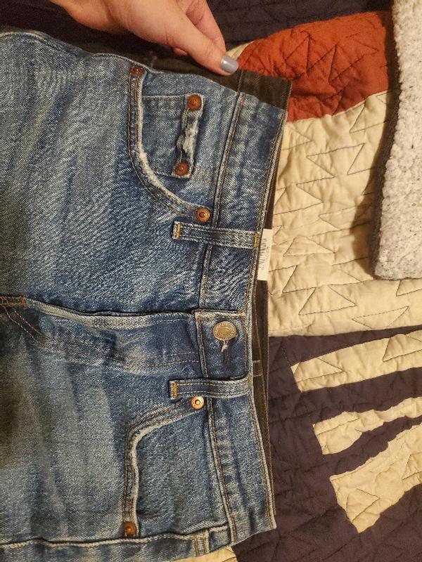 Black pair I ordered (bottom) compared to the same type of shorts in a size 23 ordered in 2019 (top)