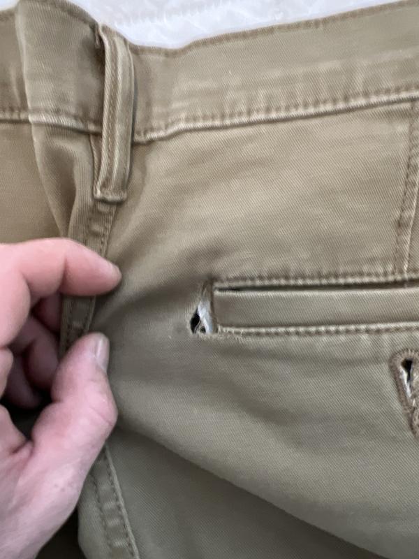 New pants with hole.