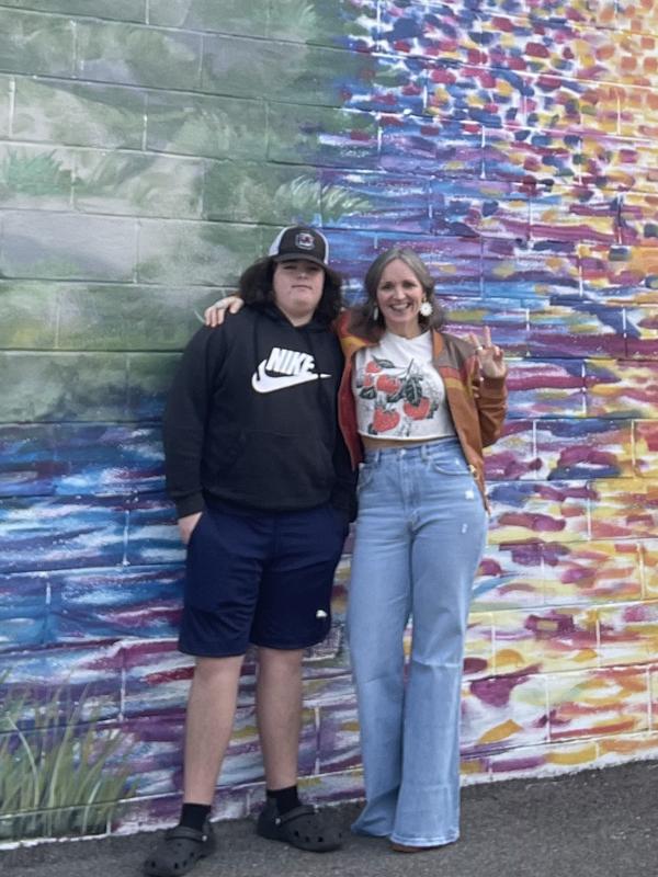 Check out those jeans!