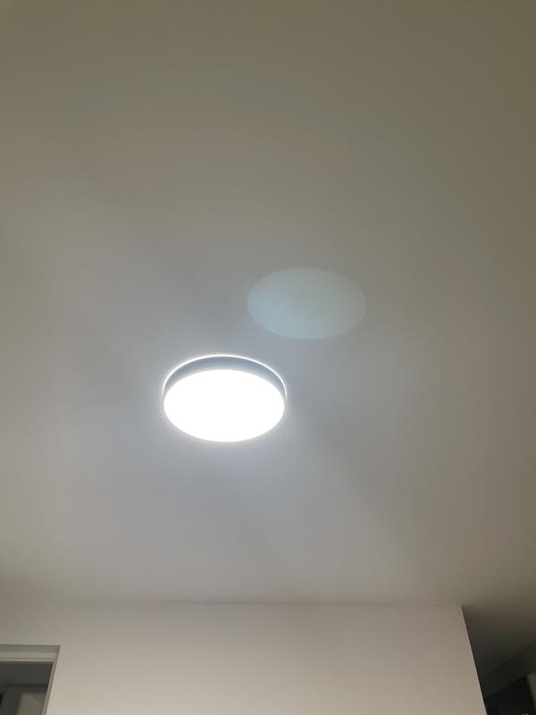 BRILLIANT lamp Slimline LED plafondlamp 49 cm wit/zwart | 1x 60W LED geïntegreerd, (4800lm, 3000-6000K) | Schaal A tot E | Traploos dimbaar/regelbaar via afstandsbediening